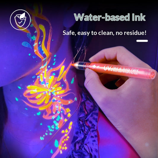 🎁8 Color Glow in the Dark Body Paint
