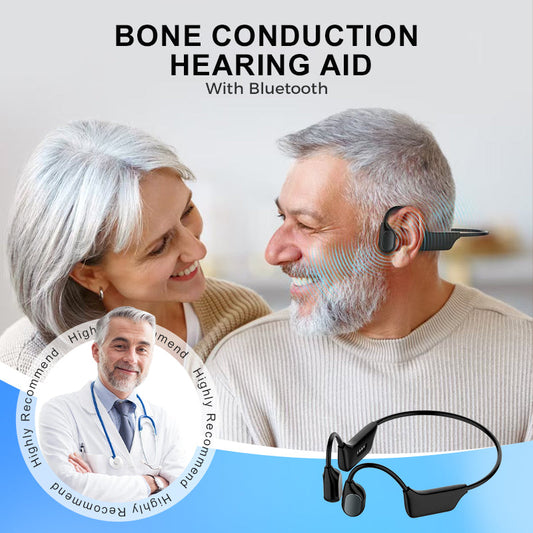 🎶🔊Bone Conduction Smart Hearing Aid Bluetooth Earphones ✨