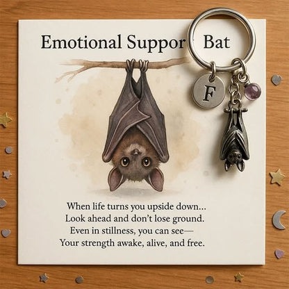 🎅Christmas Gift Idea 🎁🦇Emotional Support Bat Inspirational Keychain