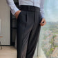 🔥New Year Specials 50% OFF 👔Men's Solid Color Straight Casual Trousers