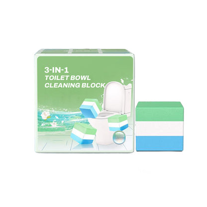 3-in-1 Toilet Bowl Cleaning Block – Deodorizes, Cleans, Sterilizes