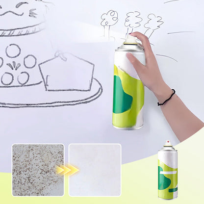 Repair & stain removal spray for white walls