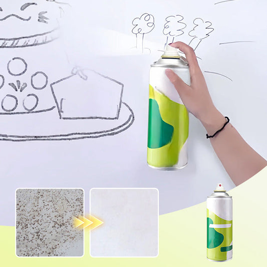 Repair & stain removal spray for white walls