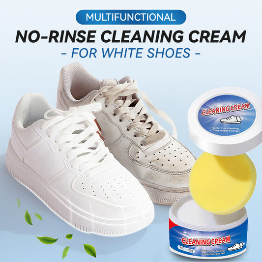 Multifunctional No-Rinse Cleaning Cream for White Shoes