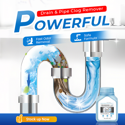 🧹 Powerful Drain & Pipe Clog Remover – Strong Unclogging Power, Multi-Pipe Universal Fit, Fast-Acting & Easy to Use 🚿